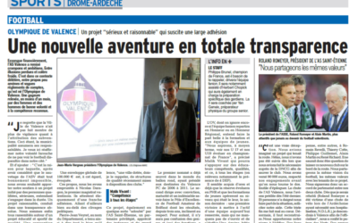 Article Dauphiné Libéré du 30 juin 2014…