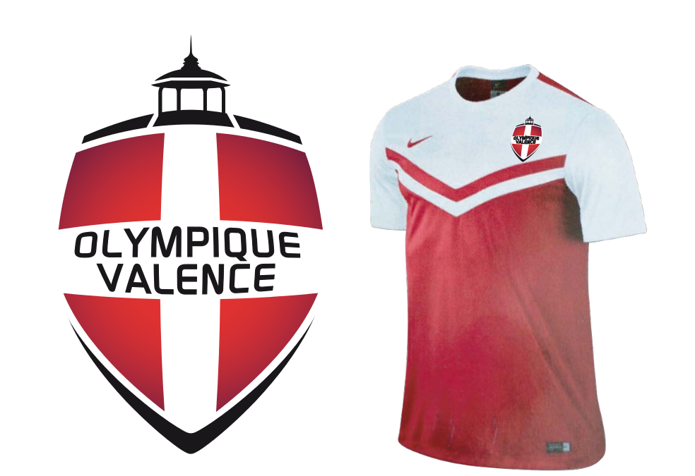 Logo officiel de l’Olympique de Valence et maillot saison 2014-2015!