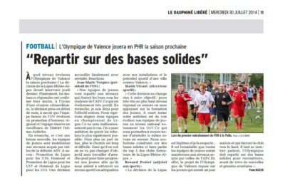 Dauphiné Libéré du 30/07/2014.