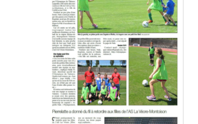 Journée football féminin – Article Dauphiné libéré du 18/08/2014