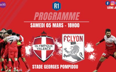 R1 (J13) Olympique de Valence – FC Lyon (samedi 5, 18h, stade Georges-Pompidou)                              Renouer avec la victoire
