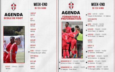 🗓️ AGENDA DU WEEK-END DU 13 ET 14 MAI 🗓️