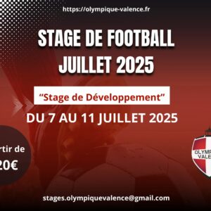 Stage de Football Juillet 2025