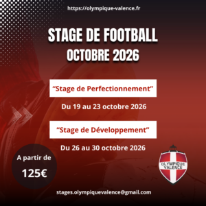 Stage de Football Octobre 2026